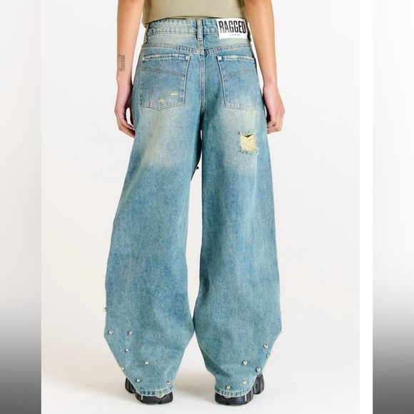 Ragged Priest Dirty Wash Distressed Release Jeans NWT - Picture 3 of 7